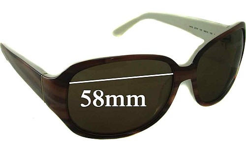 Sunglass Fix Replacement Lenses for Kate Spade Akira - 58mm Wide 