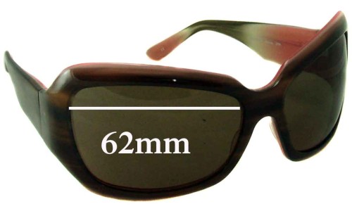 Sunglass Fix Replacement Lenses for Oliver Peoples Athena - 62mm Wide 