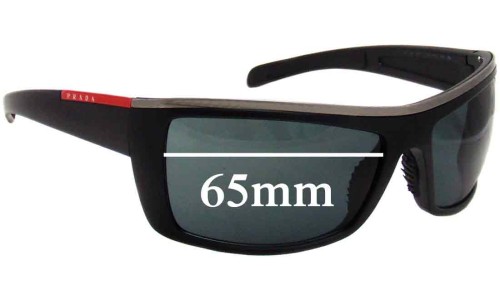 Sunglass Fix Replacement Lenses for Prada SPS02H & PS02HS - 65mm Wide 