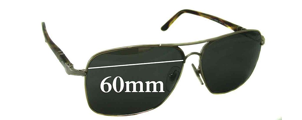 Sunglass Fix Replacement Lenses for Persol 2394-S - 60mm Wide