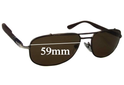 Persol 2405 S Replacement Sunglass Lenses - 59mm Wide 
