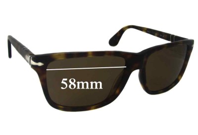 Persol 3026 S Replacement Sunglass Lenses - 58mm Wide 