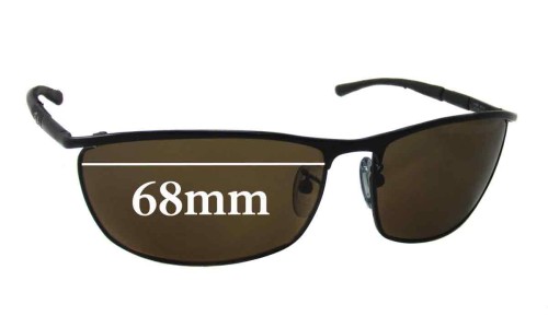 Sunglass Fix Replacement Lenses for Police S8627 - 68mm Wide 