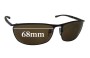 Sunglass Fix Replacement Lenses for Police S8627 - 68mm Wide 