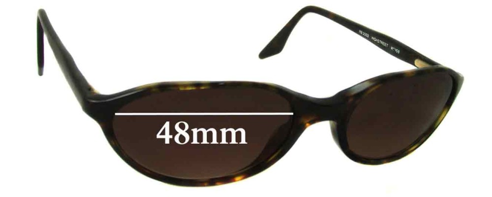 Sunglass Fix Replacement Lenses for Ray Ban RB2003 Highstreet - 48mm Wide