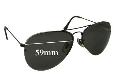 Ray-Ban RB3450 Verres de Remplacement 59mm wide 