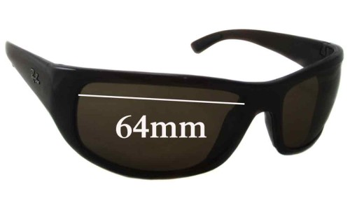 Sunglass Fix Replacement Lenses for Ray Ban RB4176 - 64mm Wide 