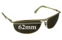 Sunglass Fix Replacement Lenses for Ray Ban RB3119 - 62mm Wide 