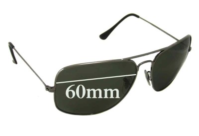 Ray-Ban RB3363 Verres de Remplacement 60mm wide 