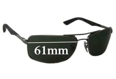 Ray Ban RB3465 Replacement Lenses 61mm wide 