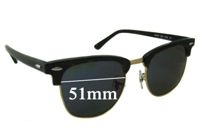Ray Ban RB5154 Clubmaster - 42.5mm Tall Replacement Lenses 51mm wide 