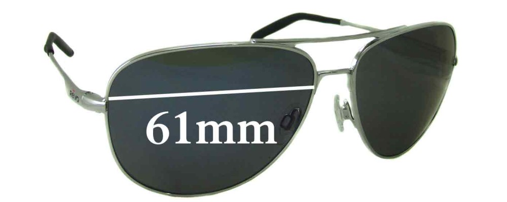 Sunglass Fix Replacement Lenses for Revo 3087 - 61mm Wide