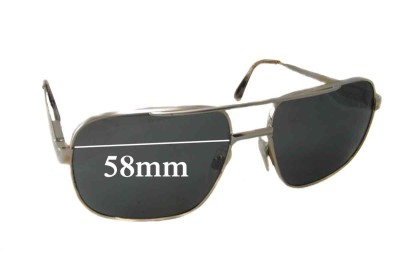 Safilo Unknown Model Replacement Lenses 58mm wide 