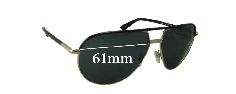 Sunglass Fix Replacement Lenses for Tom Ford Cole TF285 - 61mm Wide