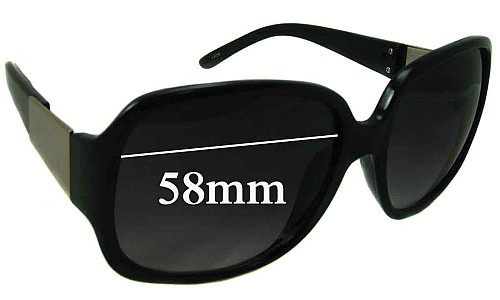 Sunglass Fix Replacement Lenses for Unbranded 1300493 - 58mm Wide 