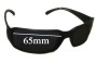 Sunglass Fix Lentes de Repuesto para Versus MOD-ET7 - 65mm Wide 