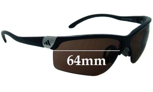 Sunglass Fix Replacement Lenses for Adidas A165 S Adivista - 64mm Wide 