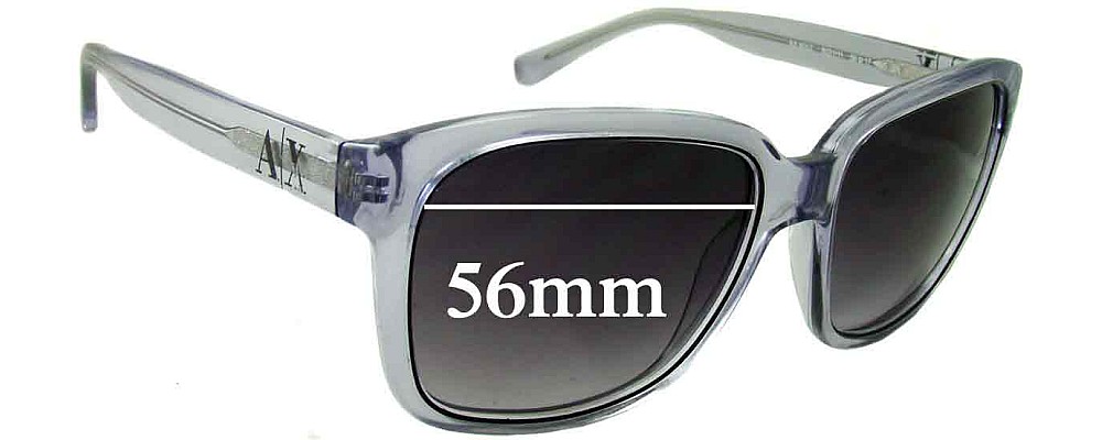 Sunglass Fix Replacement Lenses for Armani Exchange AX 4002 - 56mm Wide