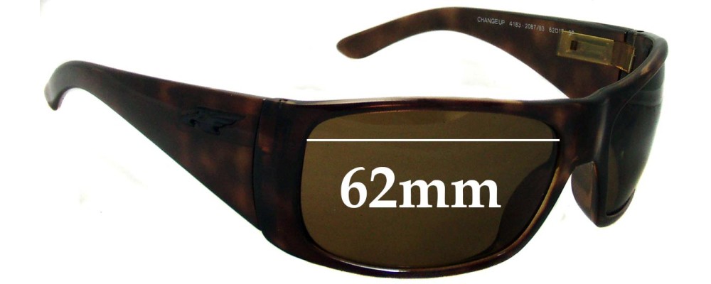 Sunglass Fix Replacement Lenses for Arnette Change Up AN4183 - 62mm Wide