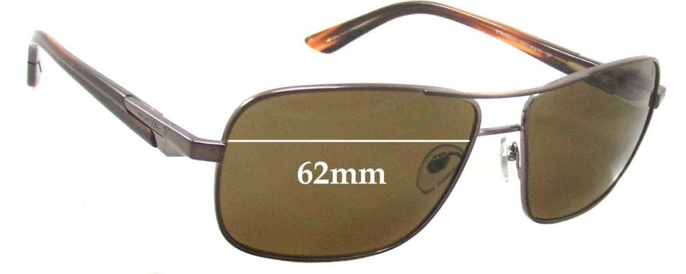 Sunglass Fix Replacement Lenses for Arnette Stakeout AN3062 - 62mm Wide