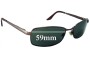 Sunglass Fix Replacement Lenses for Bill Bass Unknown Model - 59mm Wide 