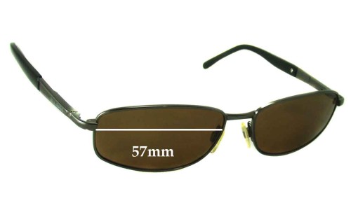 Sunglass Fix Replacement Lenses for Bill Bass Voltage - 57mm Wide 
