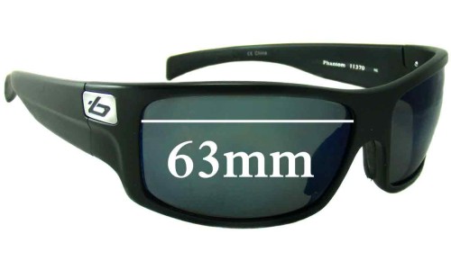 Sunglass Fix Replacement Lenses for Bolle Phantom 11370 - 63mm Wide 