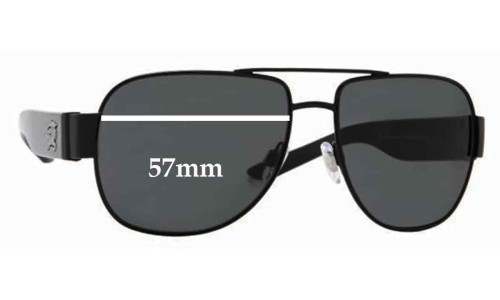 Sunglass Fix Replacement Lenses for Burberry B 3035 - 57mm Wide 