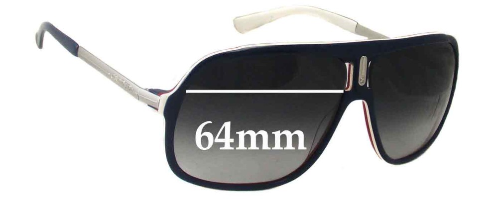 Sunglass Fix Replacement Lenses for Carrera 40 - 64mm Wide