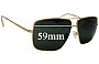 Sunglass Fix Replacement Lenses for Celine CL 41488/S - 59mm Wide 