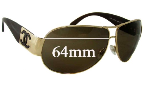 Sunglass Fix Lentes de Repuesto para Chanel 4128 - 64mm Wide 