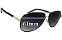 Sunglass Fix Verres de Remplacement pour Chloe CE 120S - 61mm Wide 