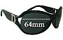 Sunglass Fix Replacement Lenses for Christian Dior Promenade 1 - 64mm Wide 