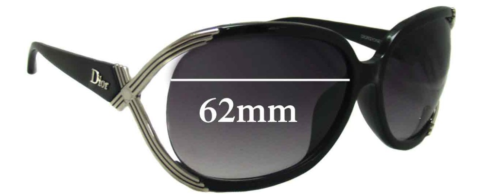Christian Dior Sydney 62mm Replacement Lenses