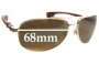 Sunglass Fix Replacement Lenses for Chrome Hearts The Beast II - 68mm Wide 