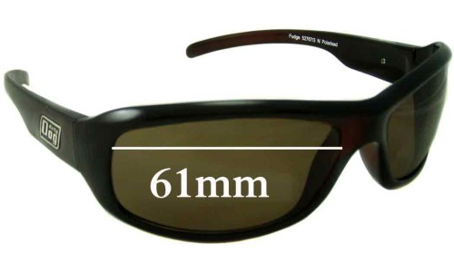 Sunglass Fix Replacement Lenses for Dirty Dog Fudge - 61mm Wide 
