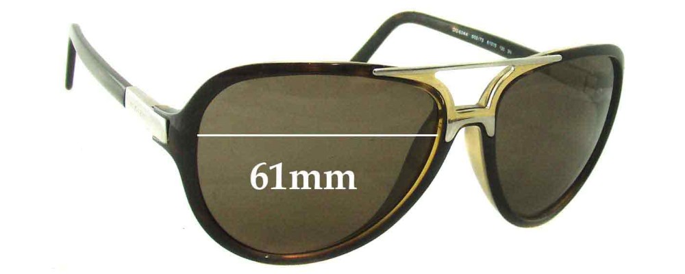 Sunglass Fix Replacement Lenses for Dolce & Gabbana DG6044 - 61mm Wide