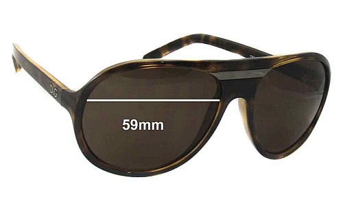 Dolce & Gabbana DG8073 Replacement Lenses 59mm wide 