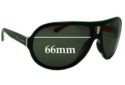 Dolce & Gabbana DG4057 Replacement Sunglass Lenses - 66mm wide 