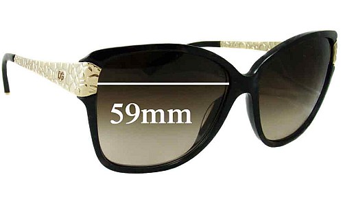 Sunglass Fix Replacement Lenses for Dolce & Gabbana DG4131 - 59mm Wide 