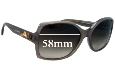 Dolce & Gabbana DG4168 Replacement Sunglass Lenses - 58mm wide 