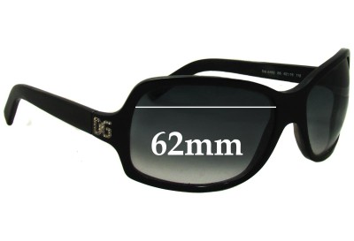 Dolce & Gabbana DG648S Replacement Sunglass Lenses- 62mm Wide 