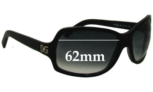 Sunglass Fix Replacement Lenses for Dolce & Gabbana DG648S - 62mm Wide 