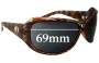 Sunglass Fix Replacement Lenses for Electric Spectre - 69mm Wide 