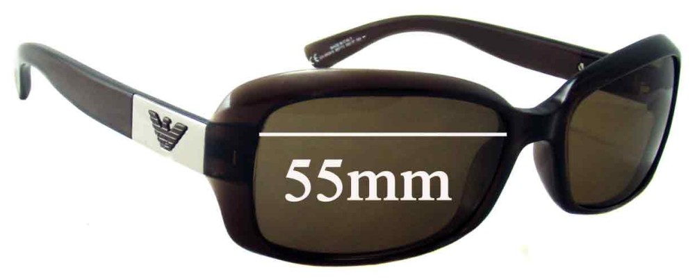 Sunglass Fix Replacement Lenses for Emporio Armani EA9508/S - 55mm Wide
