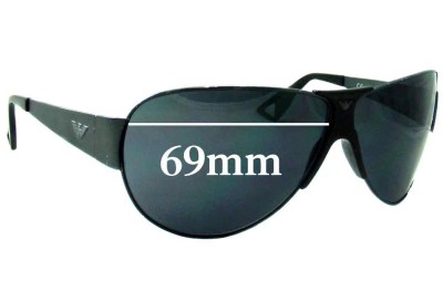 EMPORIO ARMANI 9532-S Replacement Sunglass Lenses - 69m Wide 