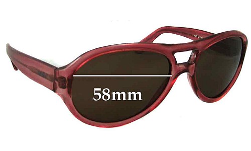 Sunglass Fix Replacement Lenses for Fendi Z649 - 58mm Wide 