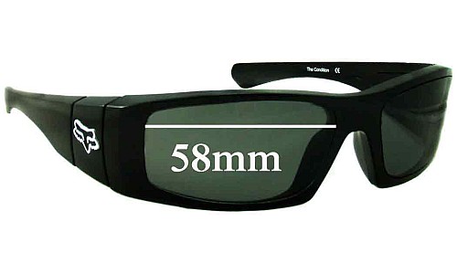 Sunglass Fix Replacement Lenses for Fox Racing The Condition - 58mm Wide 