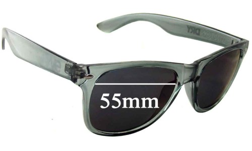 Sunglass Fix Replacement Lenses for Fyve Carlton Dry - 55mm Wide 
