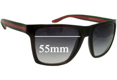 Gucci GG3535/S Replacement Lenses 55mm wide 